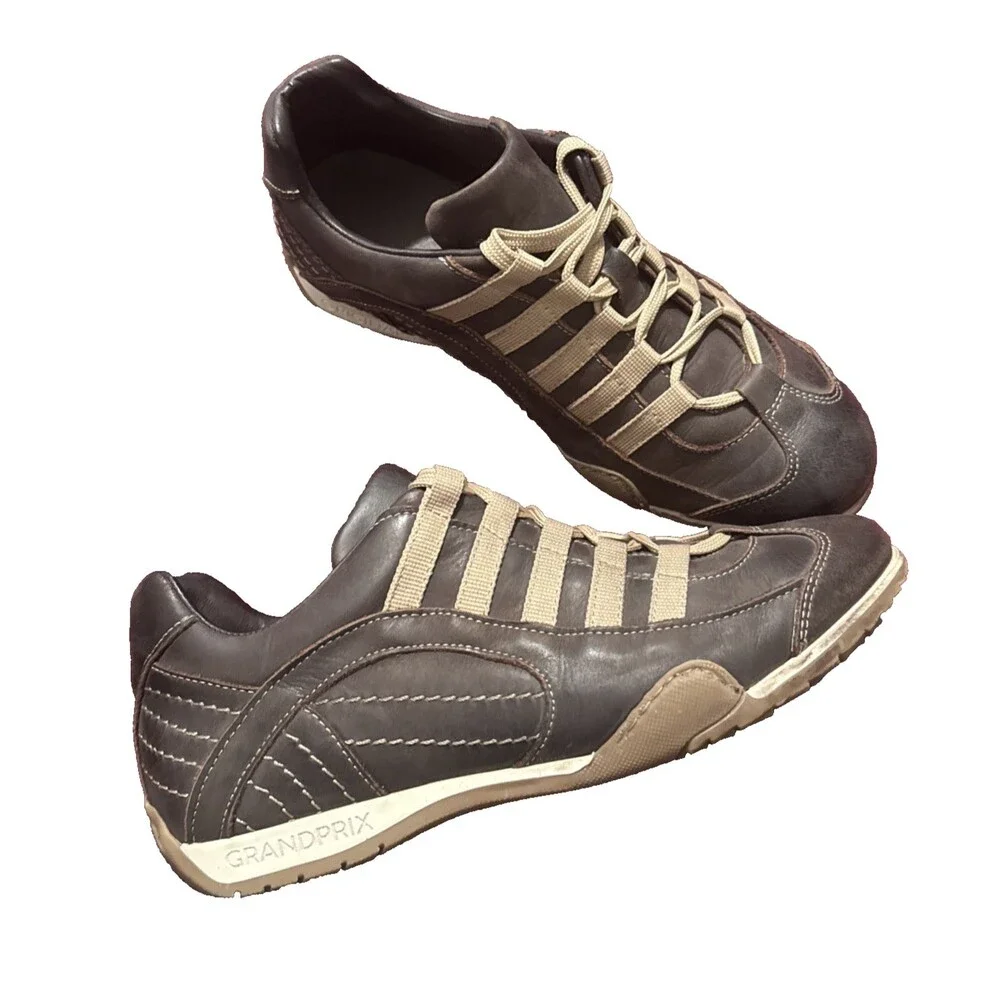 GRANDPRIX Sneaker Vantage Espresso Originals Driver Shoes Mens  Sz 7-7.5 US 40EU